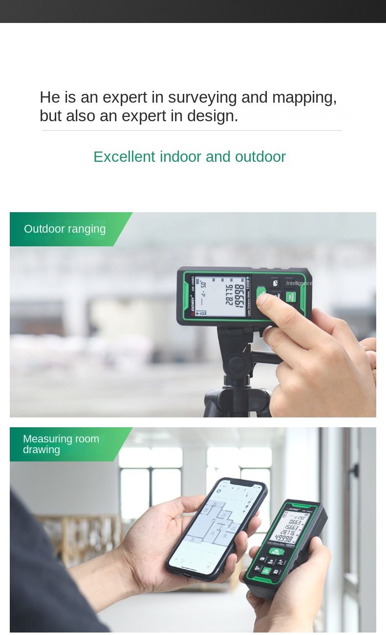 SNDWAY SW-50G SW-70G SW-100G Laser Distance Meter Digital Rangefinder 100m 70m 50m Range Finder Tape Measure Level Ruler