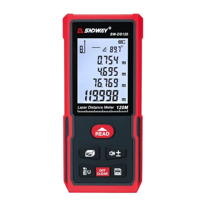 Laser Distance Meter SNDWAY SW DS50 DS70 DS100 DS120 Digital Rangefinder 50M 70M 100M 120M Range Finder Tape Measuring Tool