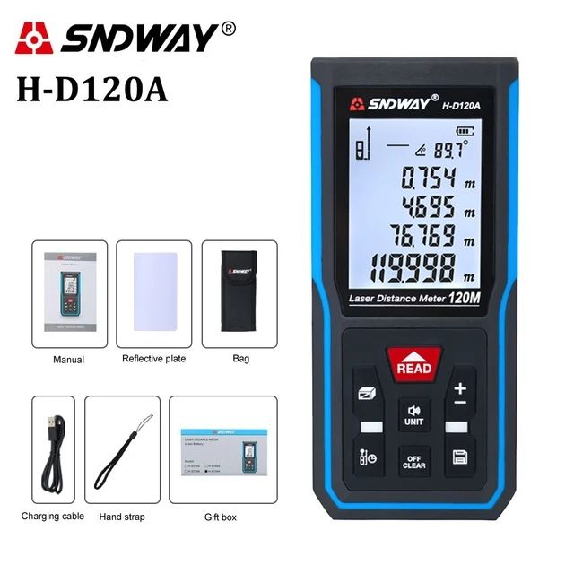 SNDWAY H D510A D710A D100A D120A Laser Rangefinder Distance Meter Electronic Ruler Mini Range Finder Laser Measure Meter