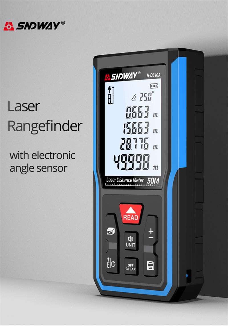 SNDWAY H D510A D710A D100A D120A Laser Rangefinder Distance Meter Electronic Ruler Mini Range Finder Laser Measure Meter