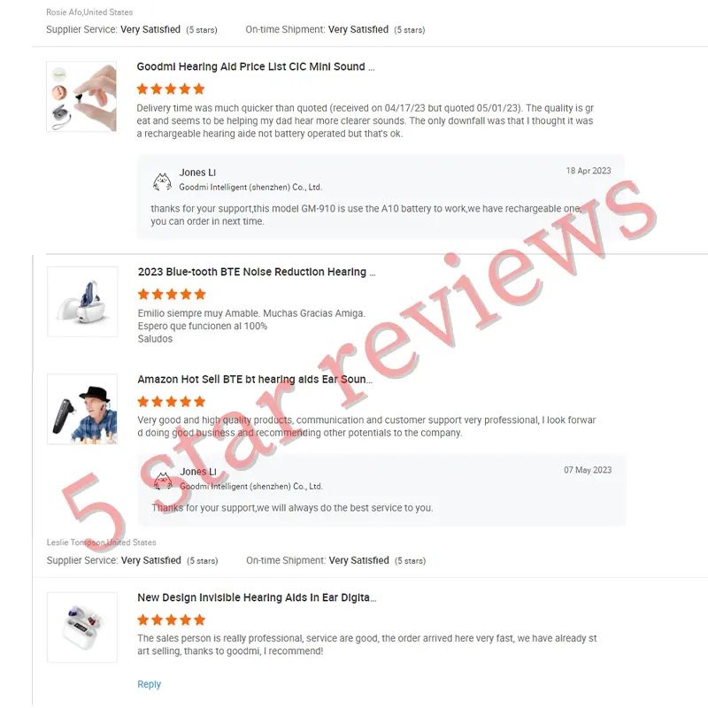 OTC Mini Hearing Aid long use power Goodmi Rechargeable Sound Amplifier For Deafness Amplifier Device with Battery Display hearing aid