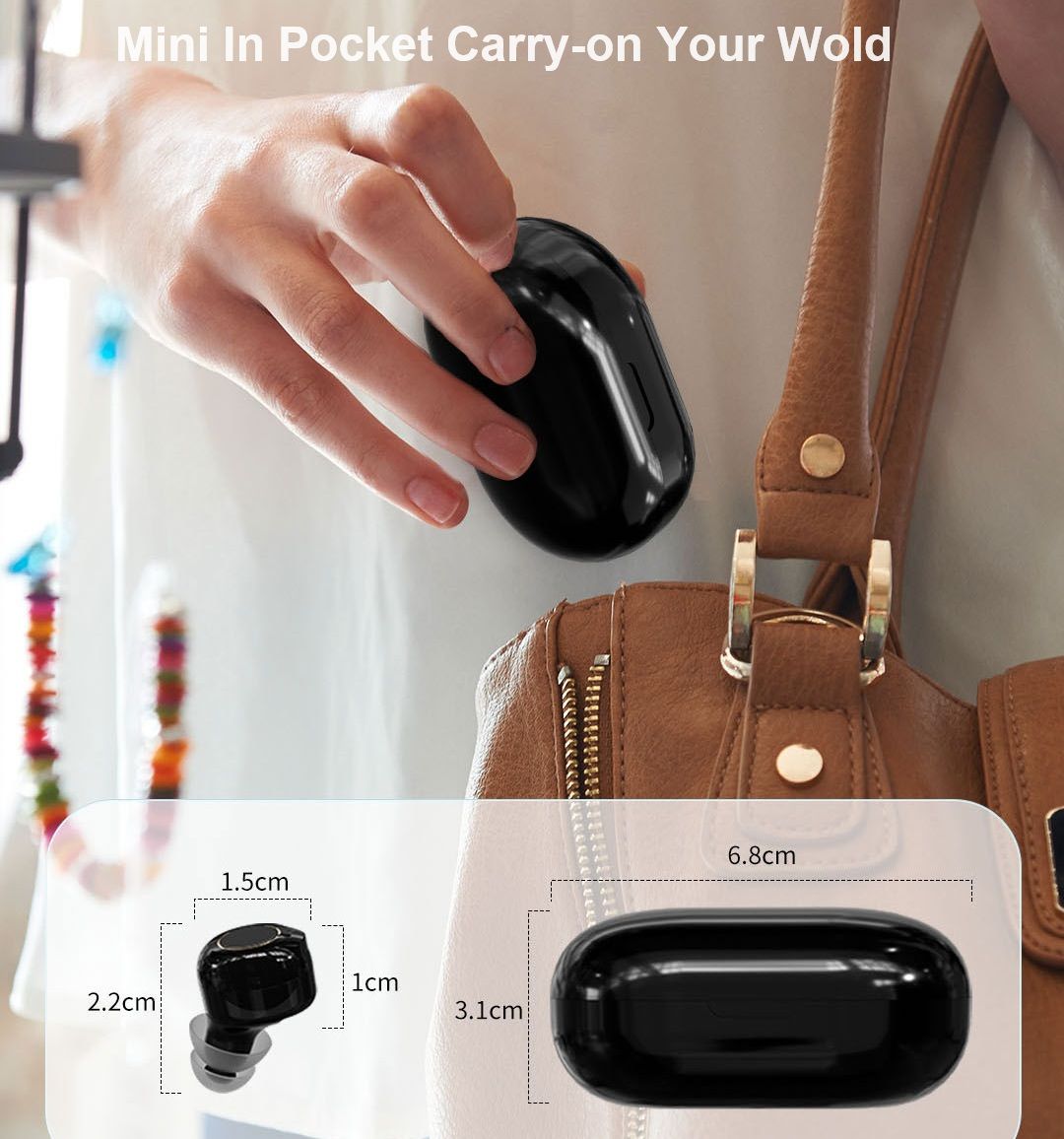 OTC Mini Hearing Aid long use power Goodmi Rechargeable Sound Amplifier For Deafness Amplifier Device with Battery Display hearing aid