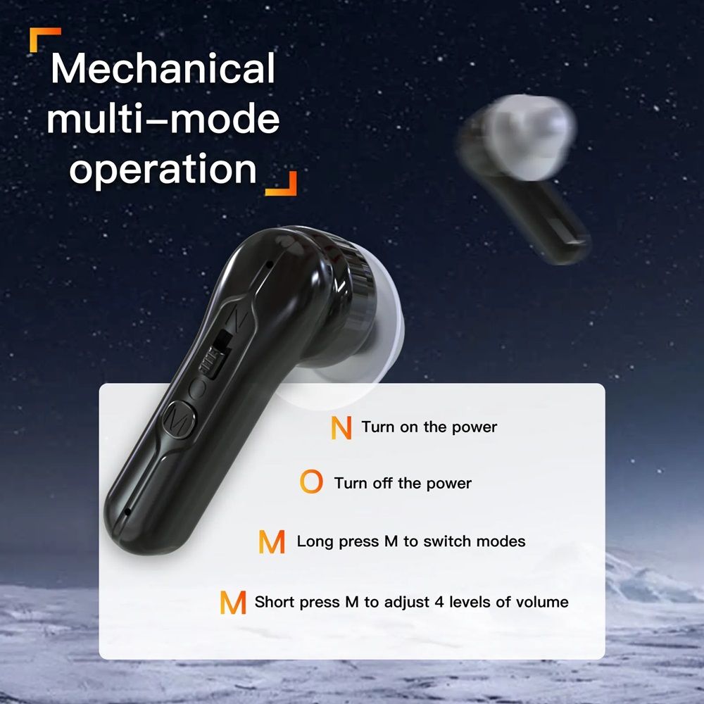 OTC Mini TWS Hearing Aid Goodmi Rechargeable Sounds Amplifier with Battery Display Hearing Aids For Deafness Voice Amplifier Device