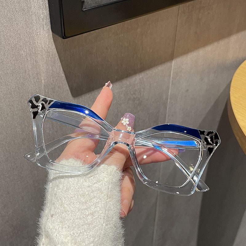 New Brand Design Retro Lady Cat Eye Glasses Frame Fashion Anti Blue Light Eyeglasses Computer Goggles Women Reading Glasses Men