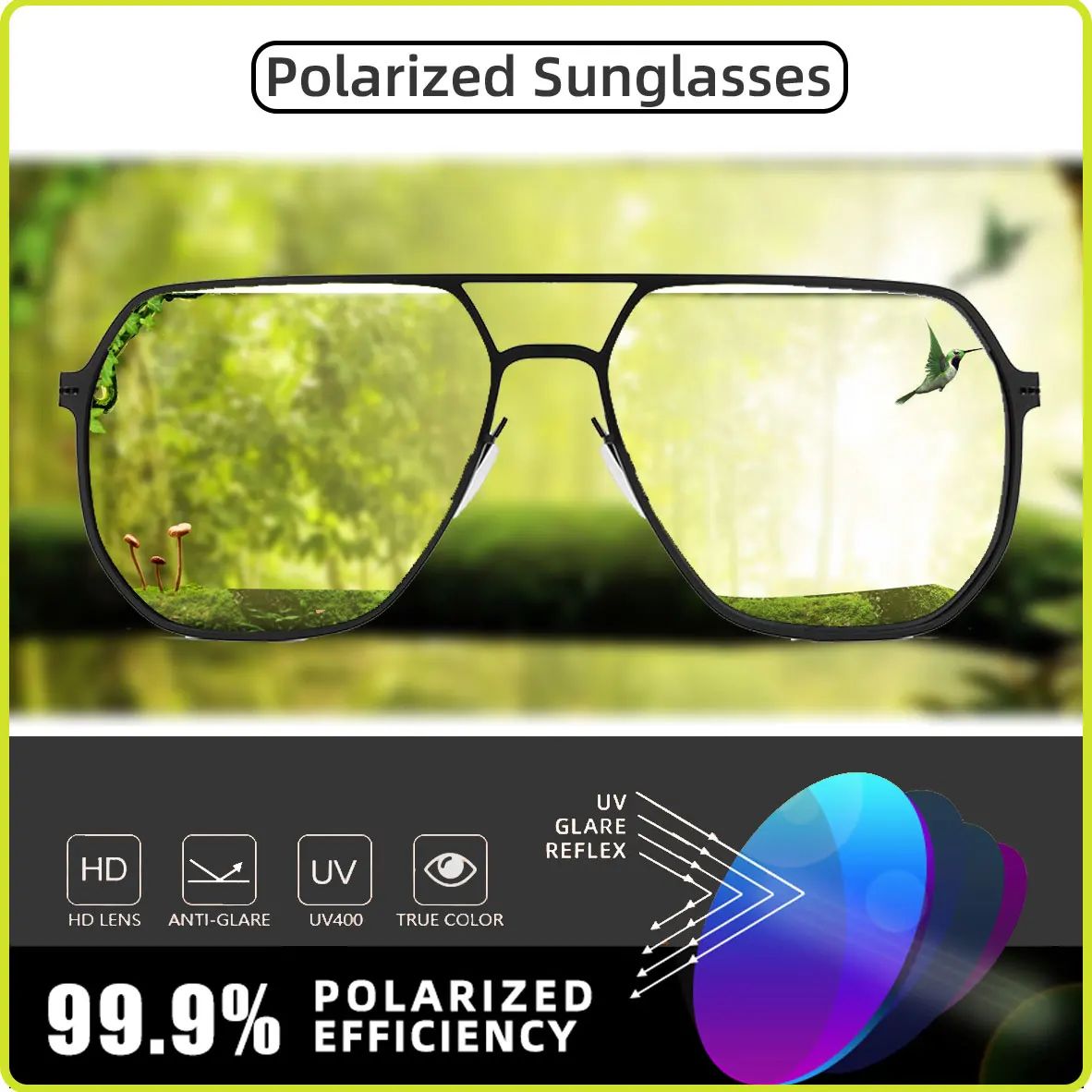 New Photochromic Sunglasses Men Polarized Driving Chameleon Glasses Male Change Color Brand Design Sun Glasses Driver's Eyewear