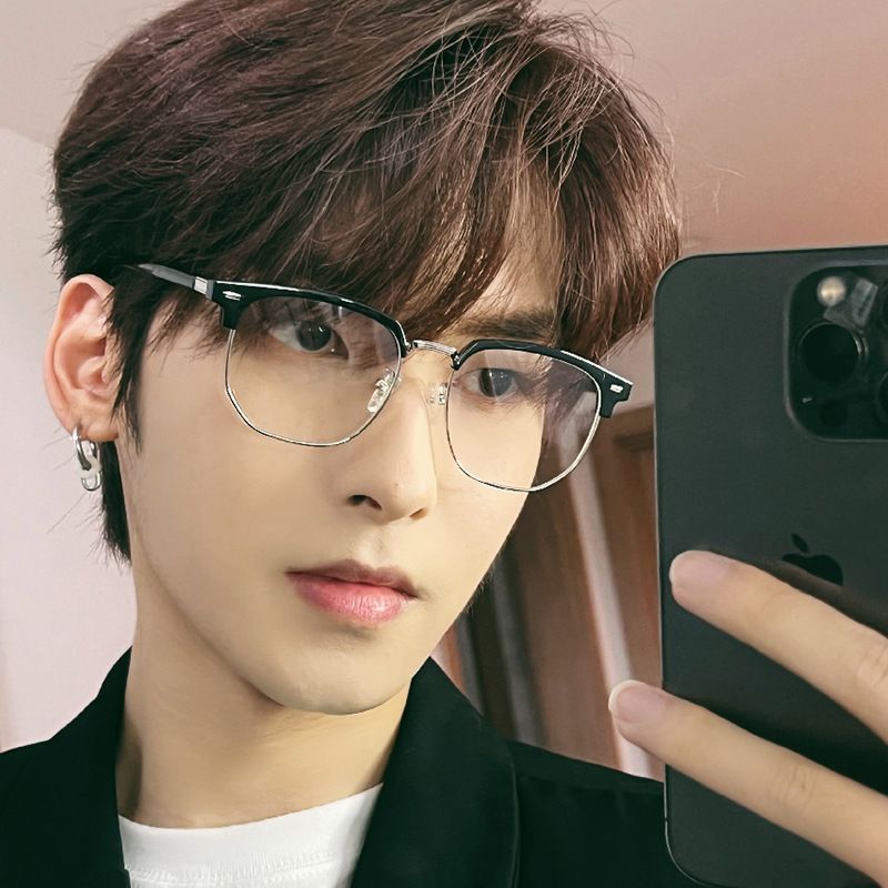 Fashion Half Metal Glasses Frame Men Tr90 Computer Eye Glasses Frames For Men Classic Optical Glasses Eyeglasses Spectacle Frame