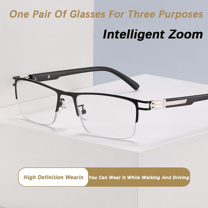 Multifocal Reading Glasses Anti Blue Light Men Women Progressive Bifocal Protect Far Near Dual-use Protective Presbyopic Glasses