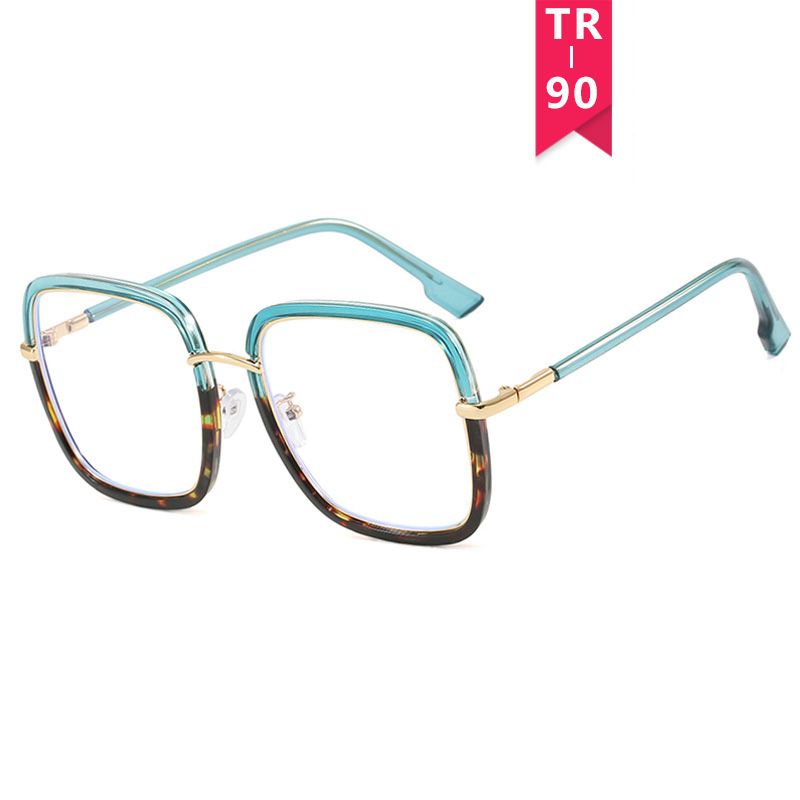 New Square TR90 Polygon Frame Glasses Anti Blue Light Glasses Women Fashion Glasses Lenses Blocking Computer Glasses Eyewear