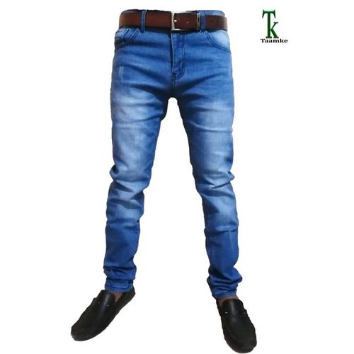 MEN DENIM JEANS SLIM FIT NON FADE JEANSeans are super easy to maintain and care for. You don’t need to use anything special to wash them and don’t need to wash them often