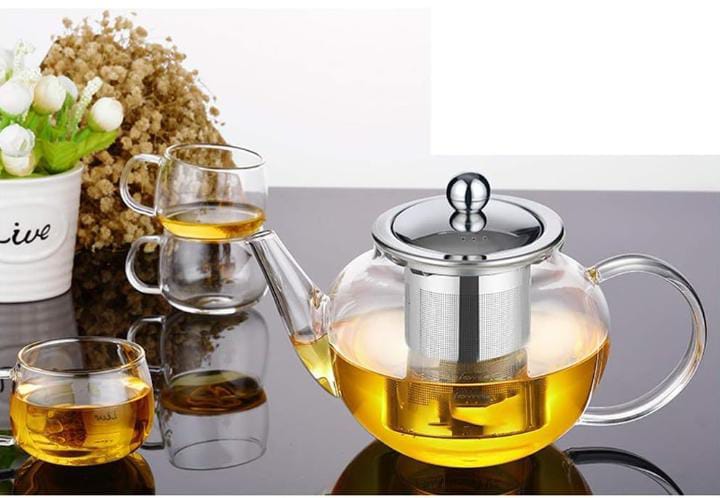 Borosilicate Kettle with sieve roundEasy to Clean: Each part of the teapot is removable for easy cleaning.
Large Capacity Tea pot:When you drink tea with your family or friends, a larger capacity teap
