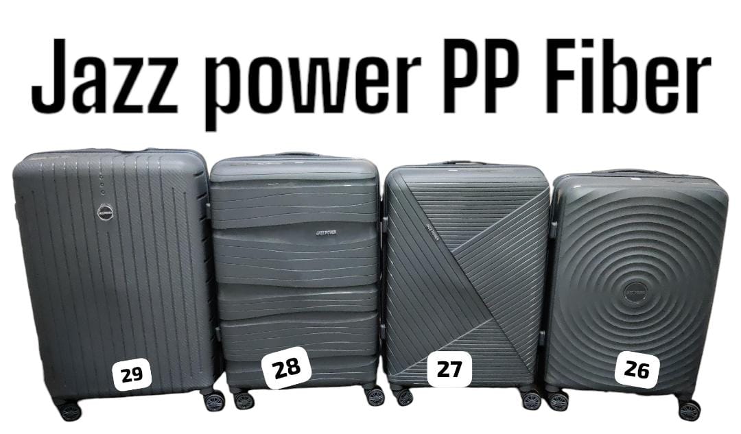 3 IN 1 LAXURIOUS FIBRE SUITCASE BRIEFCASE TRAVEL BAGJazz power unbreakable Fiber single zip Fiber