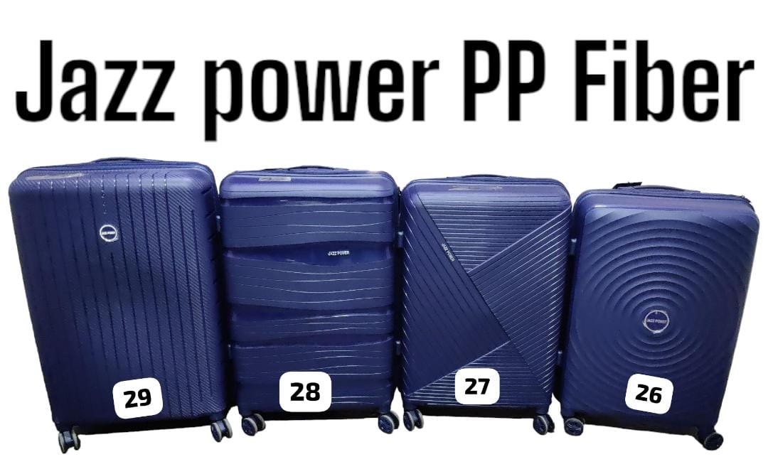 3 IN 1 LAXURIOUS FIBRE SUITCASE BRIEFCASE TRAVEL BAGJazz power unbreakable Fiber single zip Fiber