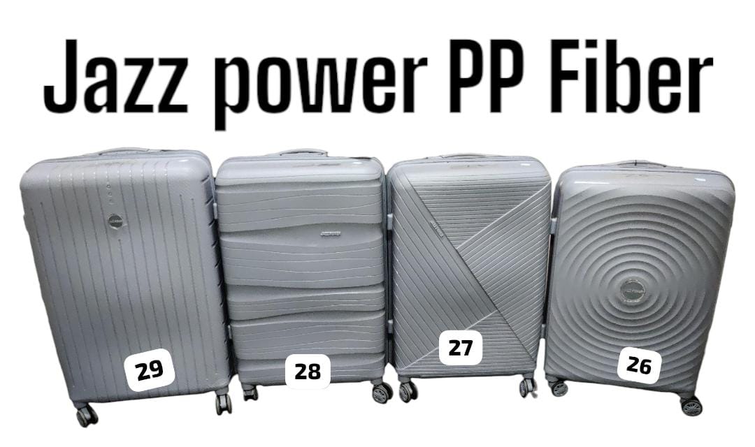 3 IN 1 LAXURIOUS FIBRE SUITCASE BRIEFCASE TRAVEL BAGJazz power unbreakable Fiber single zip Fiber