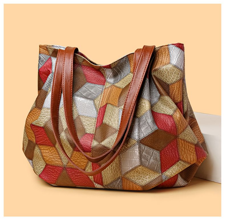 A niche design shoulder bag new high-end soft PU leather tote bag for women's versatile portable bag ladies bags handbag