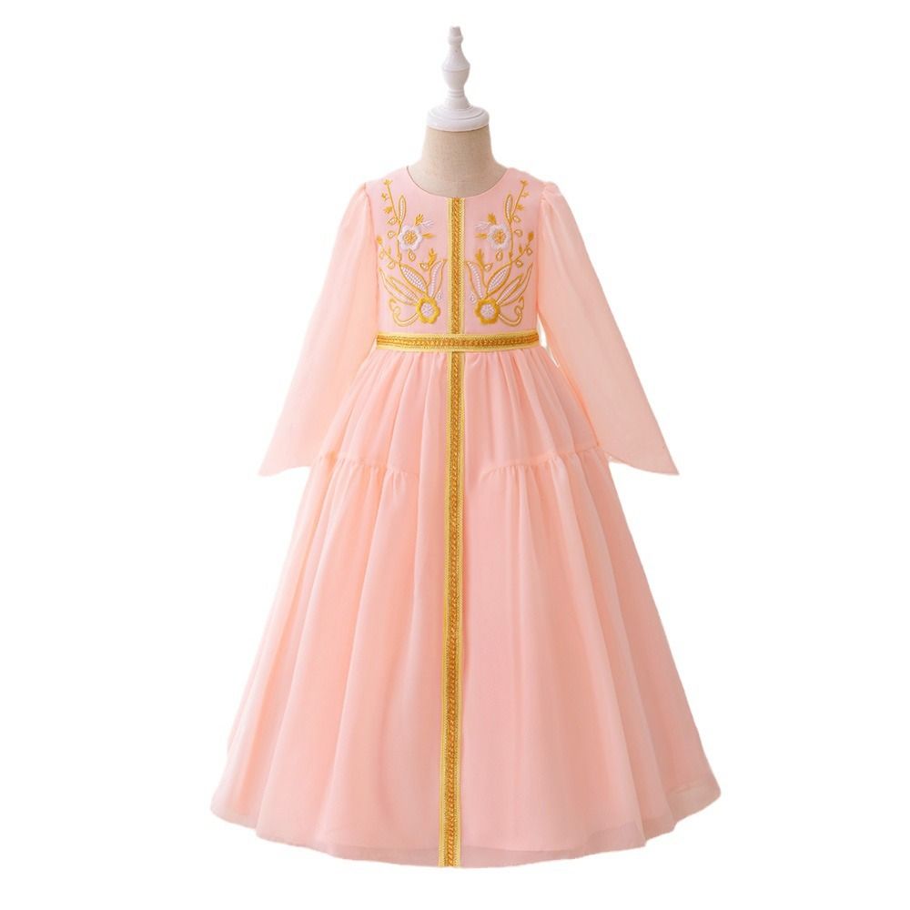 Muslim dress Muslim spring and summer new dress Europe and the United States casual Muslim simple ethnic wind fashion robe