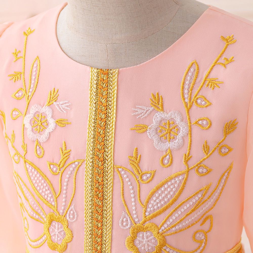 Muslim dress Muslim spring and summer new dress Europe and the United States casual Muslim simple ethnic wind fashion robe