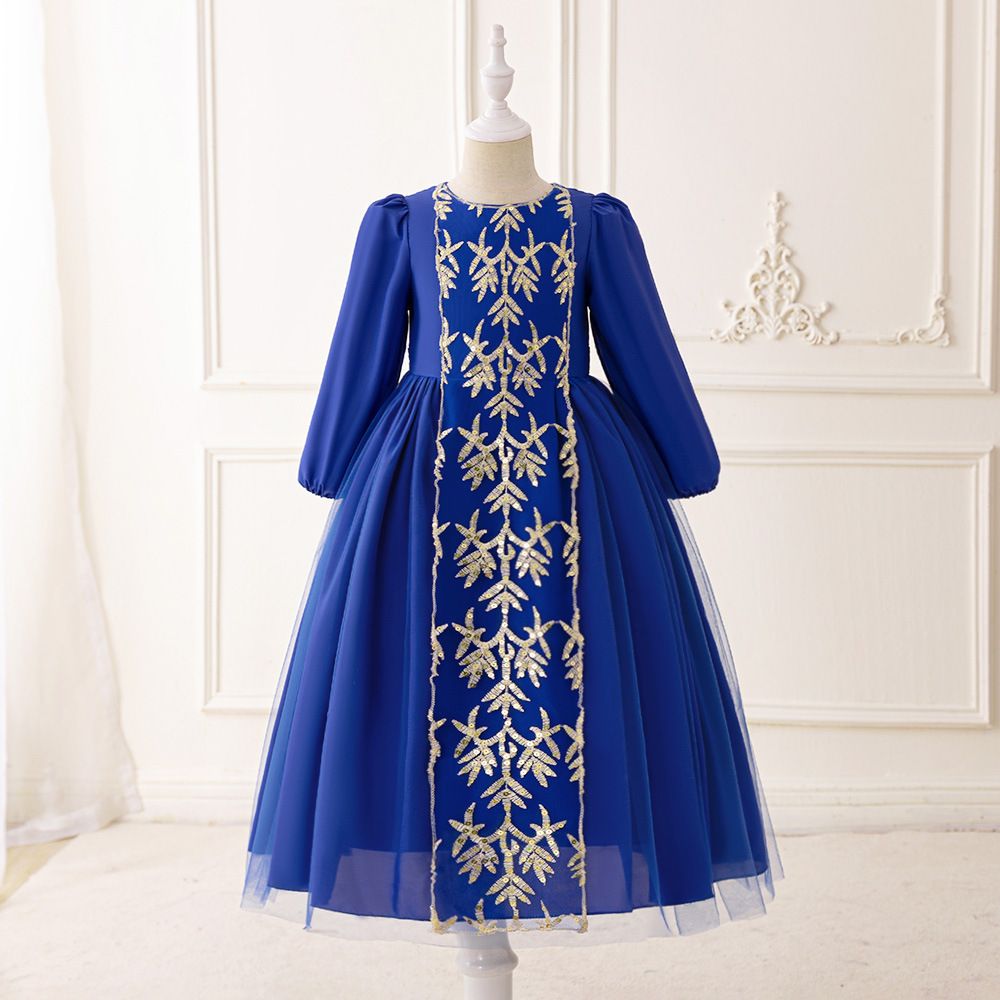 Muslim dress New girls gown muslim dress banquet evening dress birthday gift