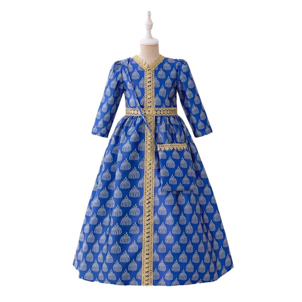 Muslim dress New girls gown muslim dress banquet evening dress birthday gift