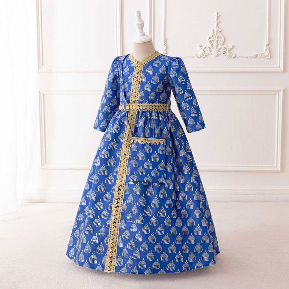 Muslim dress New girls gown muslim dress banquet evening dress birthday gift