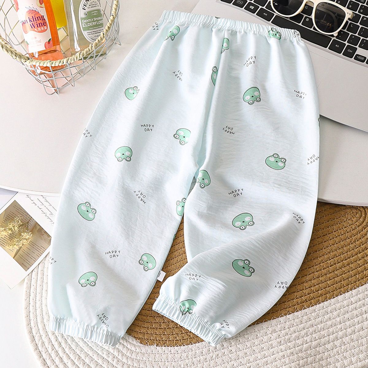 3pcs Children's nine anti-mosquito pants cloud cotton summer thin section boys and girls lantern pants baby casual children's pants