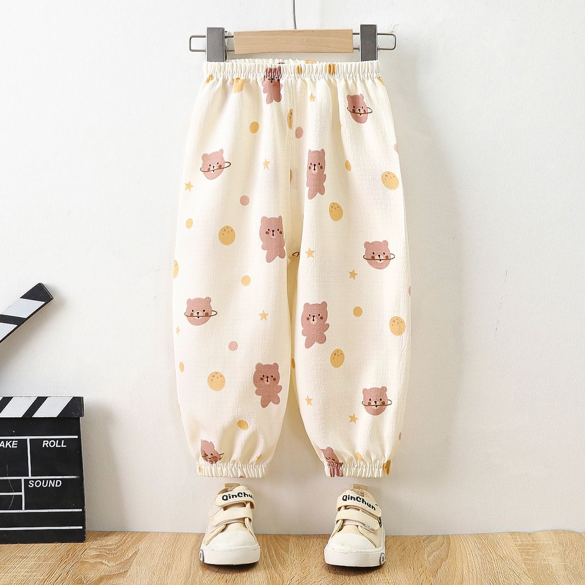 3pcs Children's anti-mosquito pants summer thin section loose sleeping pants baby casual sports pants boys and girls lantern pants