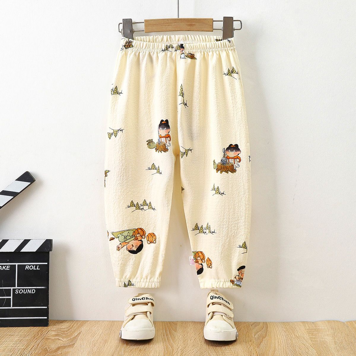 3pcs Children's anti-mosquito pants summer thin section loose sleeping pants baby casual sports pants boys and girls lantern pants