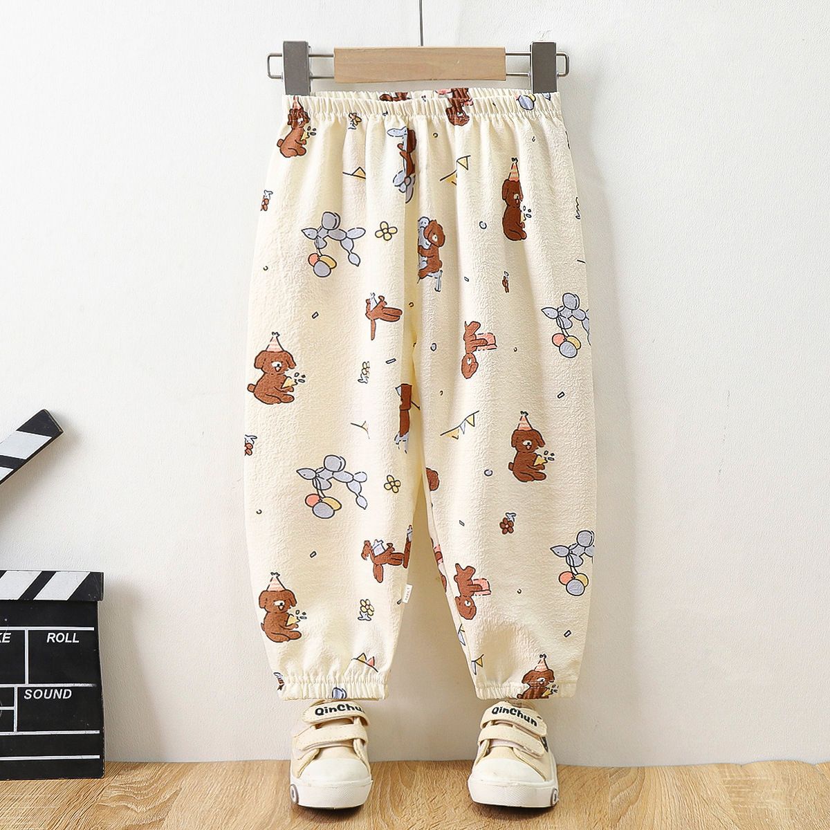 3pcs Children's anti-mosquito pants summer thin section loose sleeping pants baby casual sports pants boys and girls lantern pants