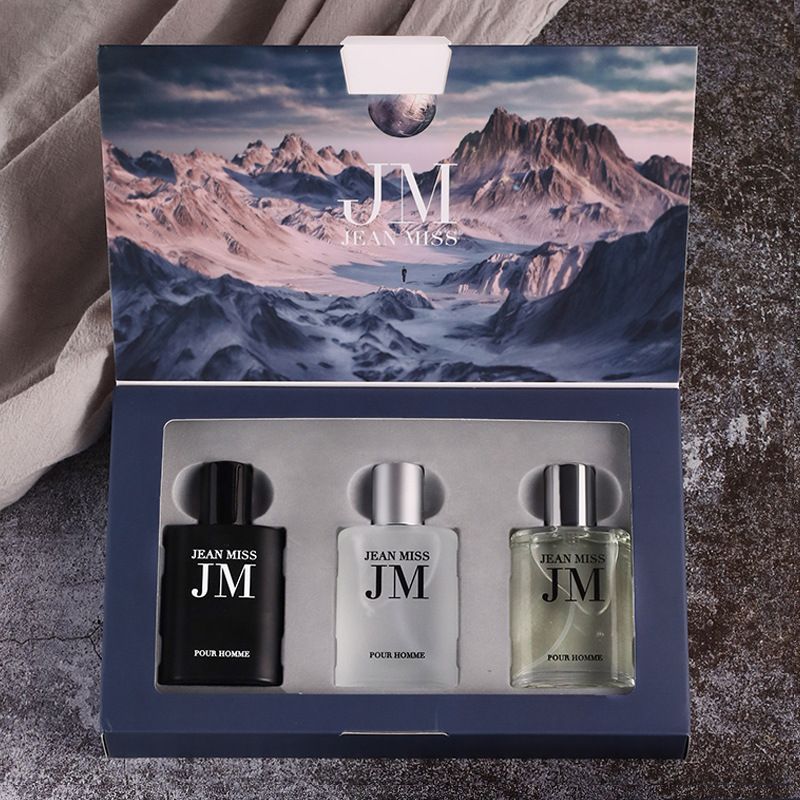 3PCS Men's Perfume Set Floral Woody Notes Refreshing And Long Lasting Elegant Fragrance Perfume Gift Box For Dating And Daily Life  Perfect Gift For Him