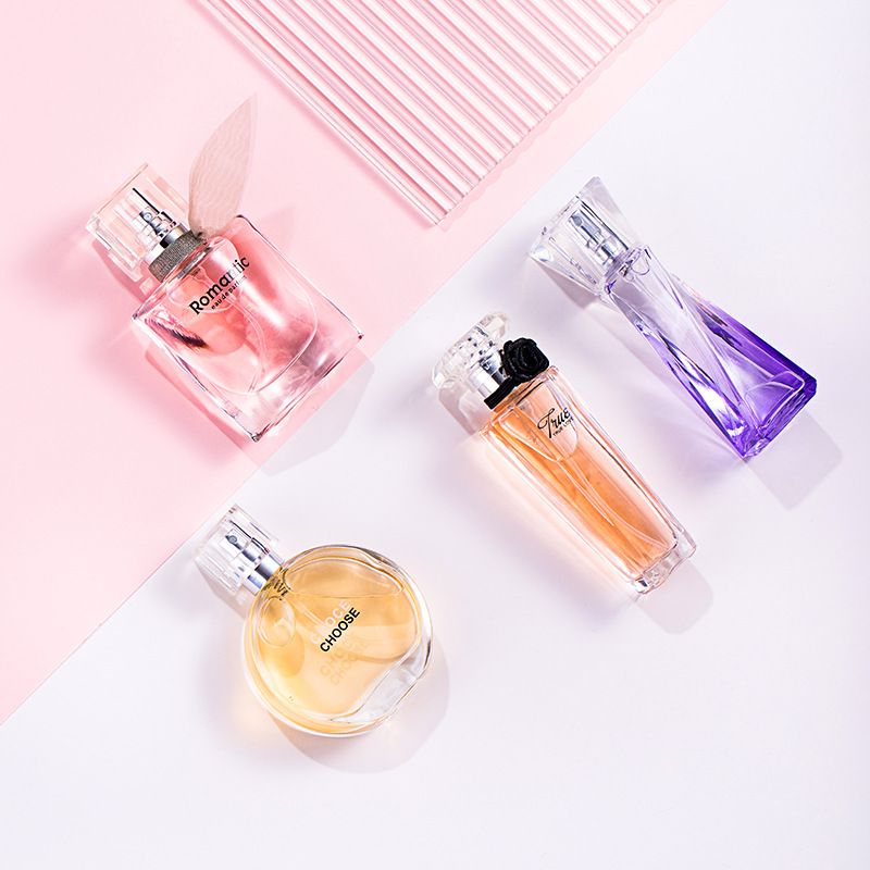 4PCS Women's Perfume Set Fresh and Long-lasting 4 Different Fragrance Ladies Perfumes Floral and Fruity Fragrance Gift Box Set