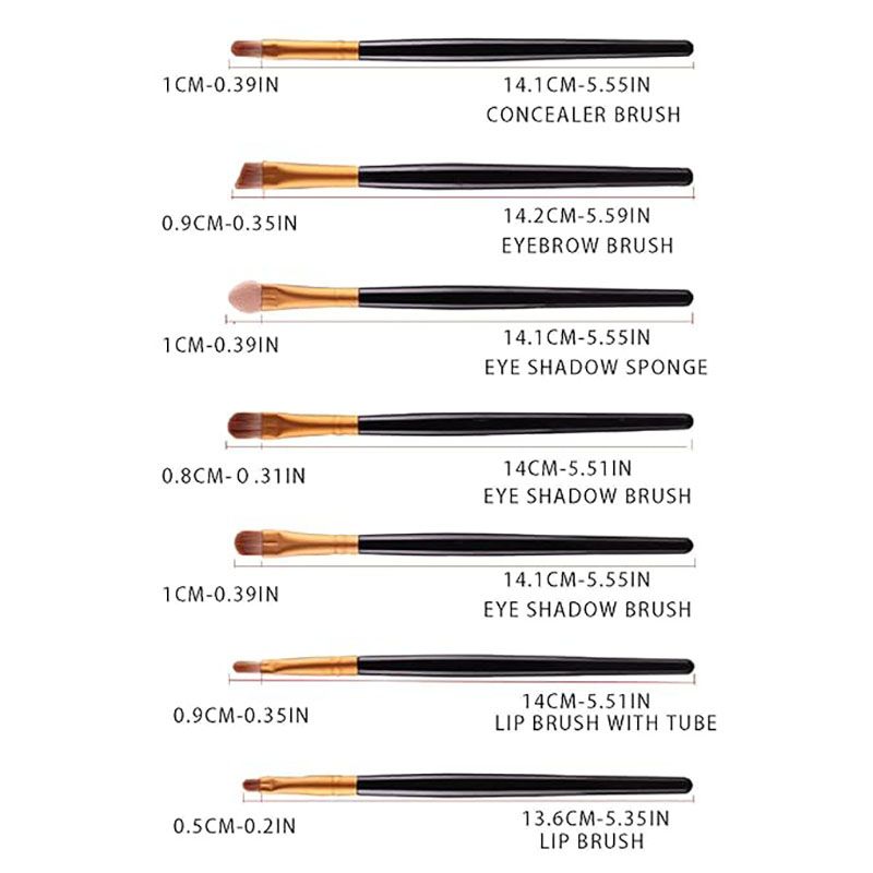20 PCS Professional Makeup Brushes Set Foundation Eyebrow Eyeliner Blush Cosmetic Brushes Concealer Brushes Eye Shadow Blending Liner Make Up Brush Kit