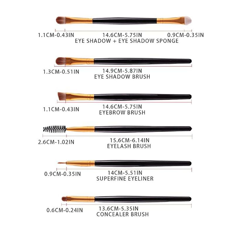 20 PCS Professional Makeup Brushes Set Foundation Eyebrow Eyeliner Blush Cosmetic Brushes Concealer Brushes Eye Shadow Blending Liner Make Up Brush Kit