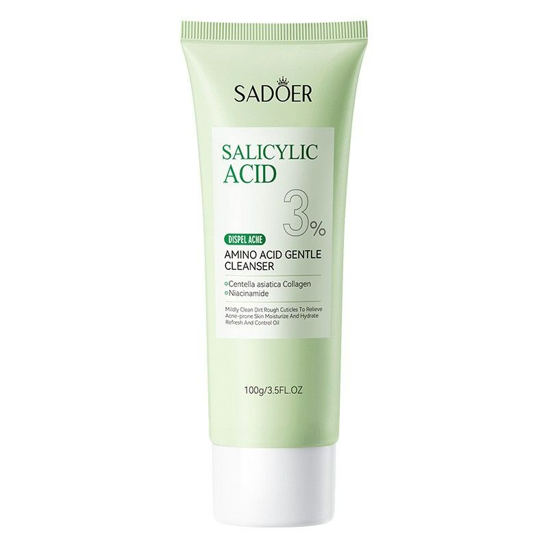Salicylic Acid Facial Cleanser Face Wash Foam Face Cleanser Moisturizing Facial Cleansing Hydrating Skin Care