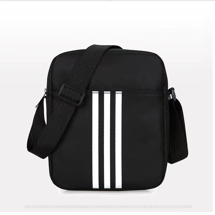 New Men's Large Capacity Shoulder Bag Crossbody Bag Waterproof Classic Black Small Square Bag