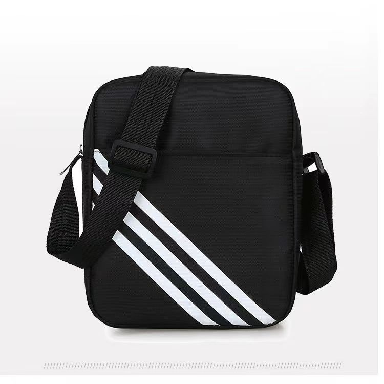 New Men's Large Capacity Shoulder Bag Crossbody Bag Waterproof Classic Black Small Square Bag