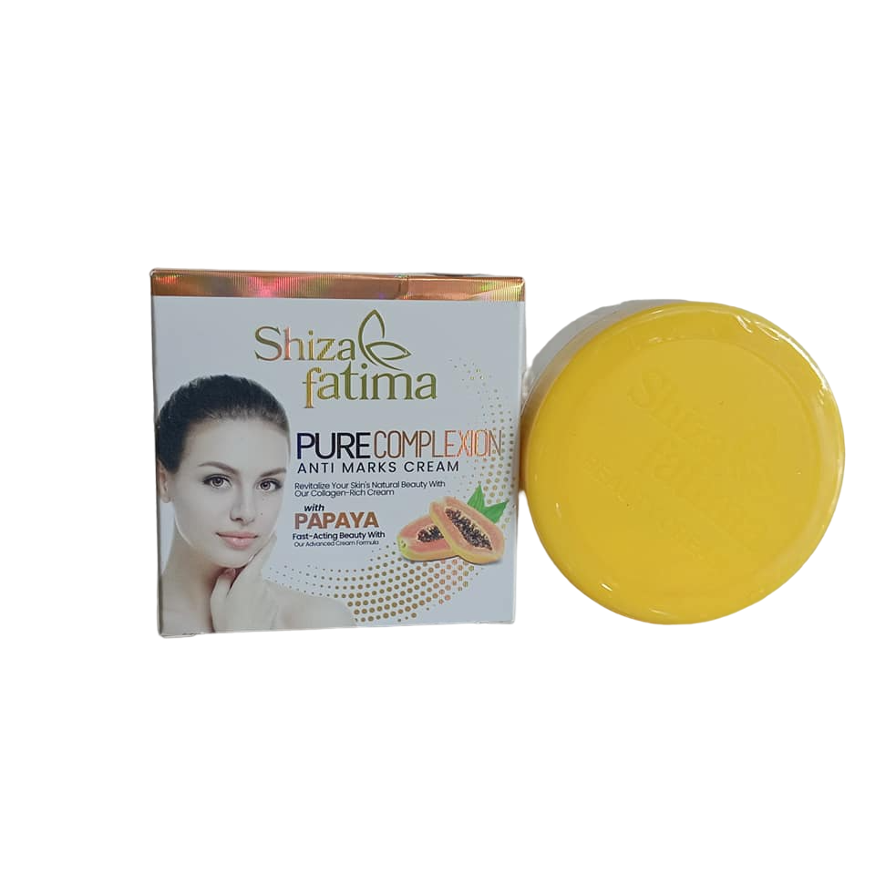 Shiza fatima PAPAYA  ANTI-MARKS Face Cream. Brightens, Moisturizes, Removes ACNE, Dark Spots, Hyperpigmentations, Soothes, fades spots and Soothes irritated skin.