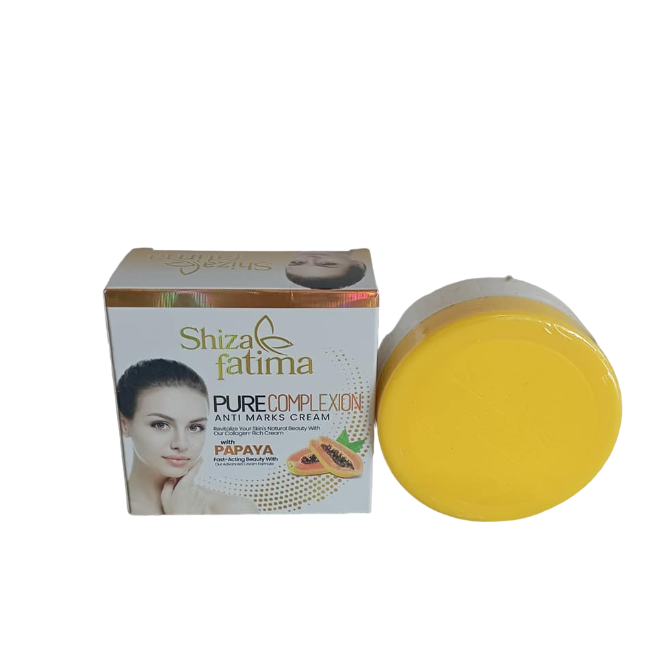 Shiza fatima PAPAYA  ANTI-MARKS Face Cream. Brightens, Moisturizes, Removes ACNE, Dark Spots, Hyperpigmentations, Soothes, fades spots and Soothes irritated skin.