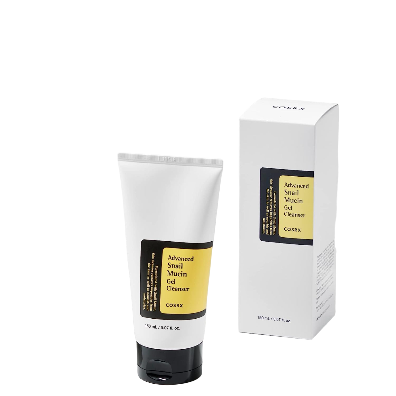 Cosrx Snail Mucin Gel Cleanser. Removes impurities, Acne, Restore skin barrier, Moisturizes, Nourishes, Smooths, Cleanses, Protect the skin, Evens, Glows, Reduces redness & Irritations