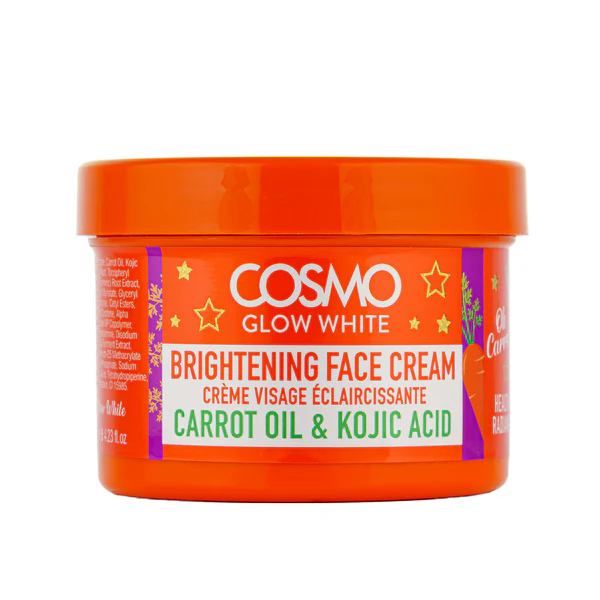 COSMO Glow White Oh Carrot BRIGHTENING Face Cream. Moisturizes, Glows, Brightens dull skin, Makes Complexion Lighter, Radiant & Even, Removes Blemishes, Nourishes, Unifies, Smooths & Softens
