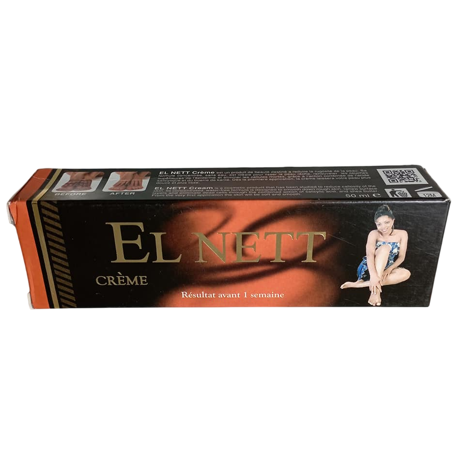 El Nett Cream for Knuckles, Sunburn & Dark Spots with Salicylic acid. Removes Dark Spots, Knuckles, Dead skin cells, Lightens, Reduce Collosity, Smooths & Softens the skin.