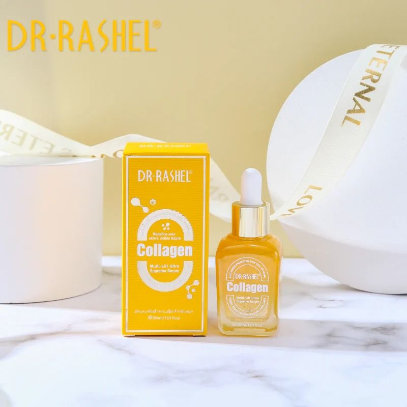 DR RASHEL Collagen Multi-Lift Ultra Anti-Aging Supreme Face Serum 30ml. Removes Wrinkles, Lifts, Firms, Moisturizes, Renews the skin, Smooths & makes skin young.