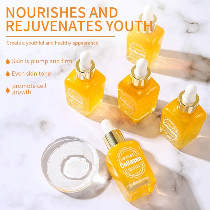 DR Rashel COLLAGEN Face Serum. Moisturizes, Prevent skin aging, Removes Wrinkles, Fine lines, Promotes Skin Cell Renewal, Evens, Unifies, makes skin Youthful and beautiful.