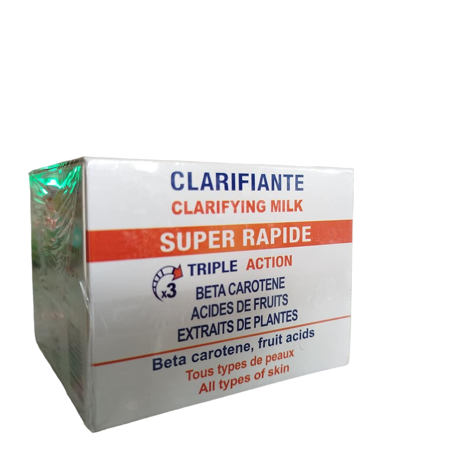 WHITE NOW Clariying Milk Face Cream with Beta Carotene. Reduce Marks, Scars,  Blackheads, Wrinkles, Is Anti-Ageing, Removes Imperfections, Blemishes, Dark Spots, Makes skin Clear & Unifies