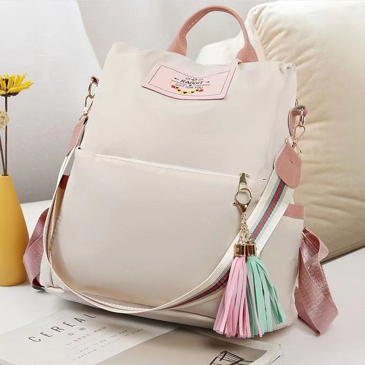 New shoulder bag for women fashionable and trendy Oxford cloth casual backpack large capacity travel bag student backpack