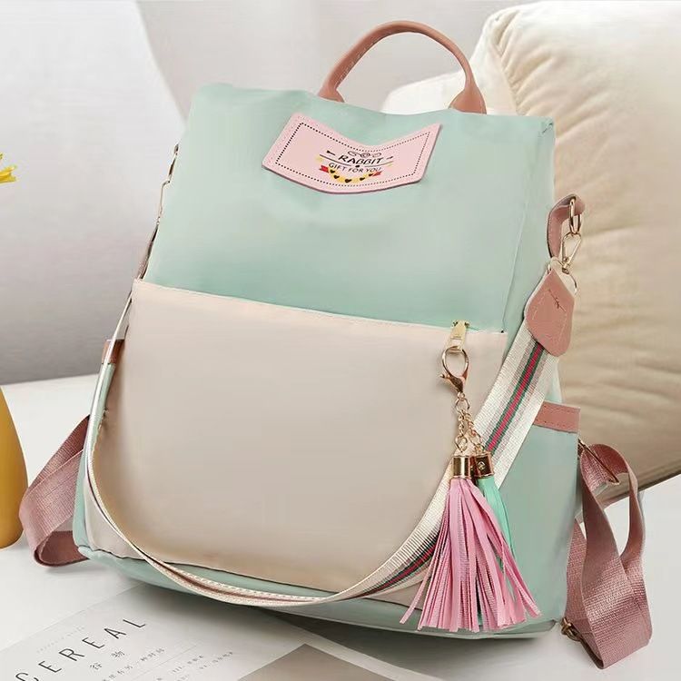 New shoulder bag for women fashionable and trendy Oxford cloth casual backpack large capacity travel bag student backpack