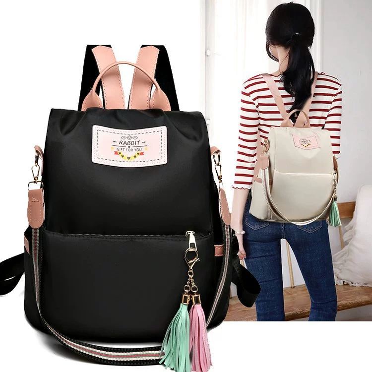 New shoulder bag for women fashionable and trendy Oxford cloth casual backpack large capacity travel bag student backpack