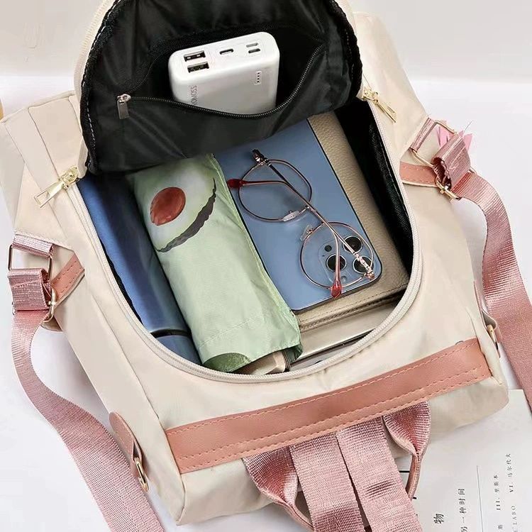 New shoulder bag for women fashionable and trendy Oxford cloth casual backpack large capacity travel bag student backpack