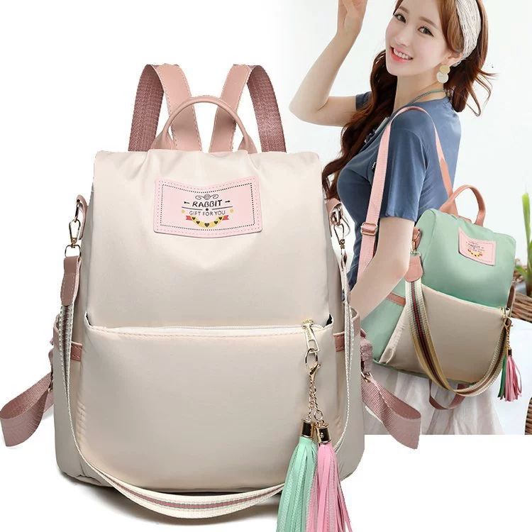 New shoulder bag for women fashionable and trendy Oxford cloth casual backpack large capacity travel bag student backpack