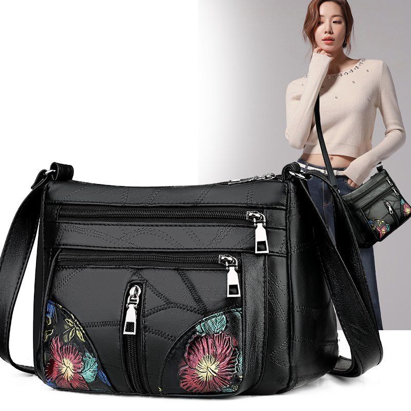 New soft and textured women's bag fashionable and atmospheric versatile shoulder bag crossbody bag large capacity