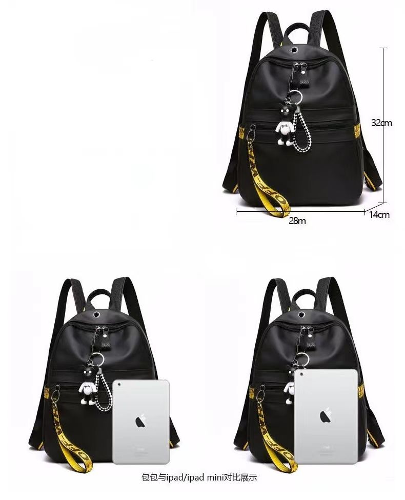 Backpack Women's New Fashion Ribbon Large Capacity Women's Bag Outdoor Travel Small Backpack