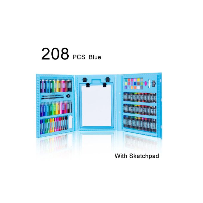 208 Pcs Kids Art Drawing, Painting And Colouring Set